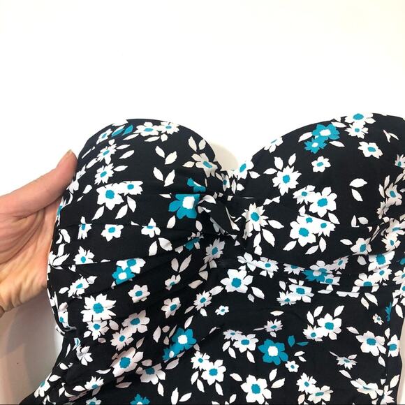 Anne Cole Twist Front Bandeau Tankini Swim Top - Picture 4 of 6